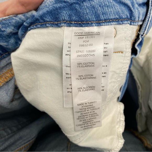 Good American 90's Good Icon Jeans In Indigo Style GI828T - Picture 6 of 11